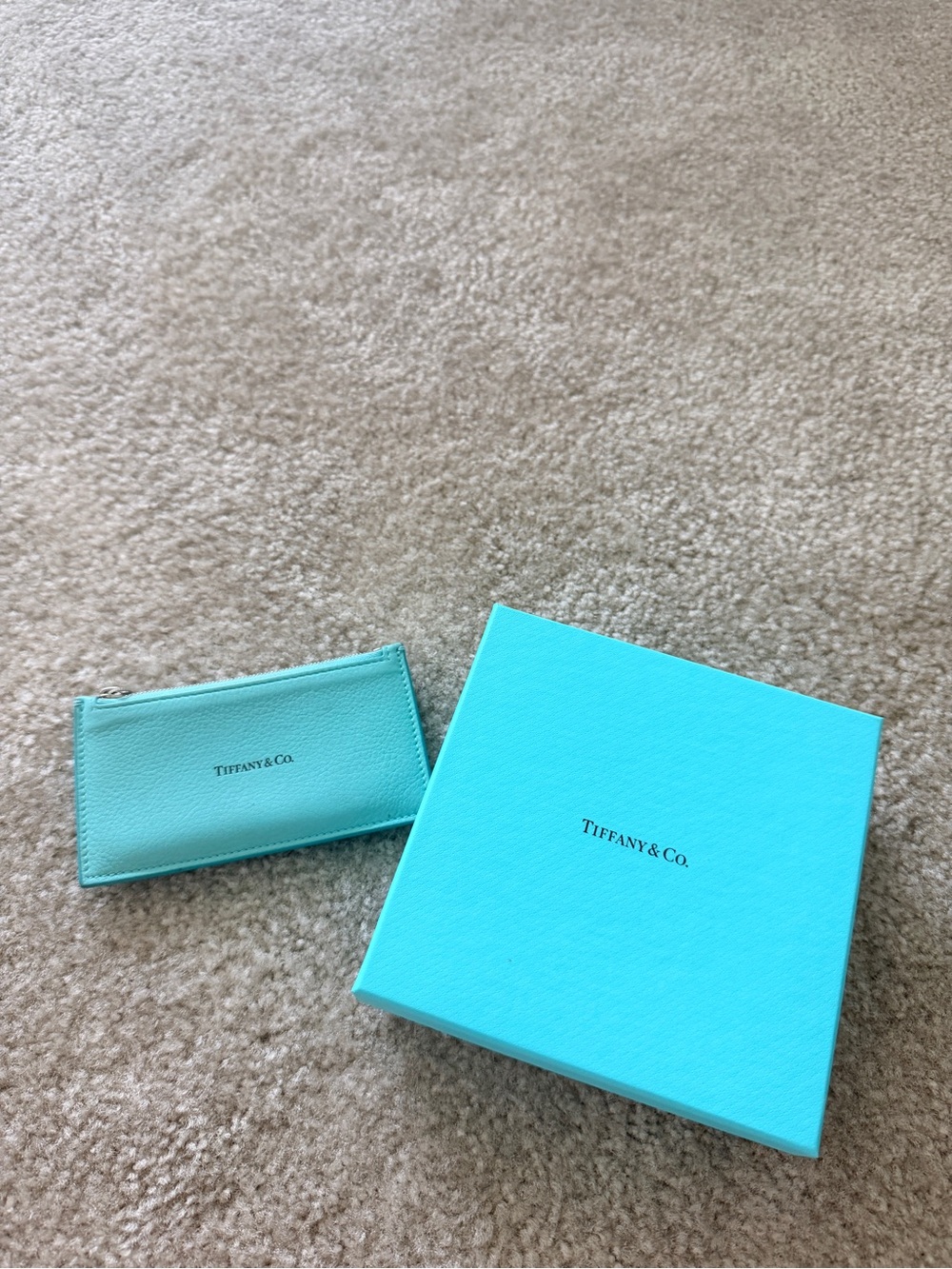 Tiffany & Co. Small Zip Card Holder with zipper